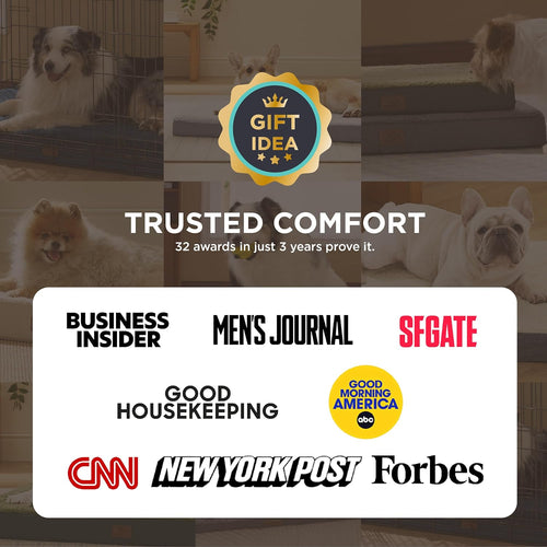 Bedsure Dog Bed Medium Size Dog - Comfy Flat Puppy Beds with Removable Washable Cover, Orthopedic Egg Crate Foam Pet Mat, Suitable for Pet up to 30 Lbs