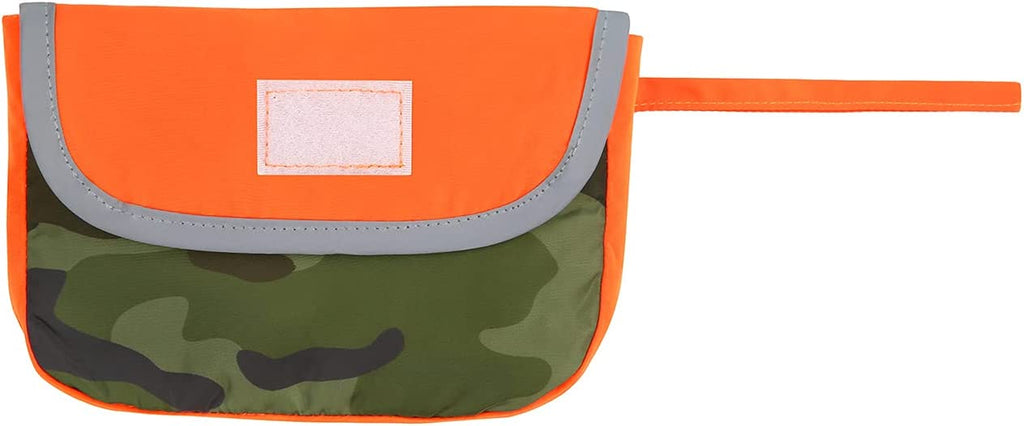 HDE Reversible Dog Raincoat Hooded Slicker Poncho Rain Coat Jacket for Small Medium Large Dogs Camo Orange - L