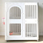 Portable Interactive Dog House Indoor Waterproof Large Dog Crate Comfortable Dog Kennel 360 ° Universal Wheel Pet Products
