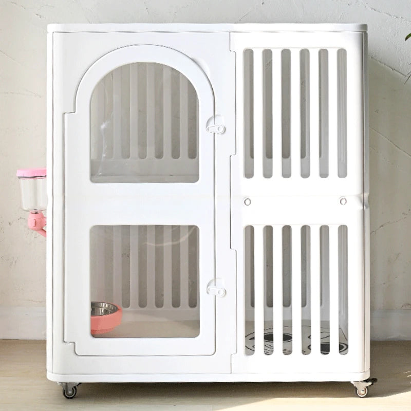Portable Interactive Dog House Indoor Waterproof Large Dog Crate Comfortable Dog Kennel 360 ° Universal Wheel Pet Products