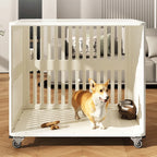 Portable Interactive Dog House Indoor Waterproof Large Dog Crate Comfortable Dog Kennel 360 ° Universal Wheel Pet Products