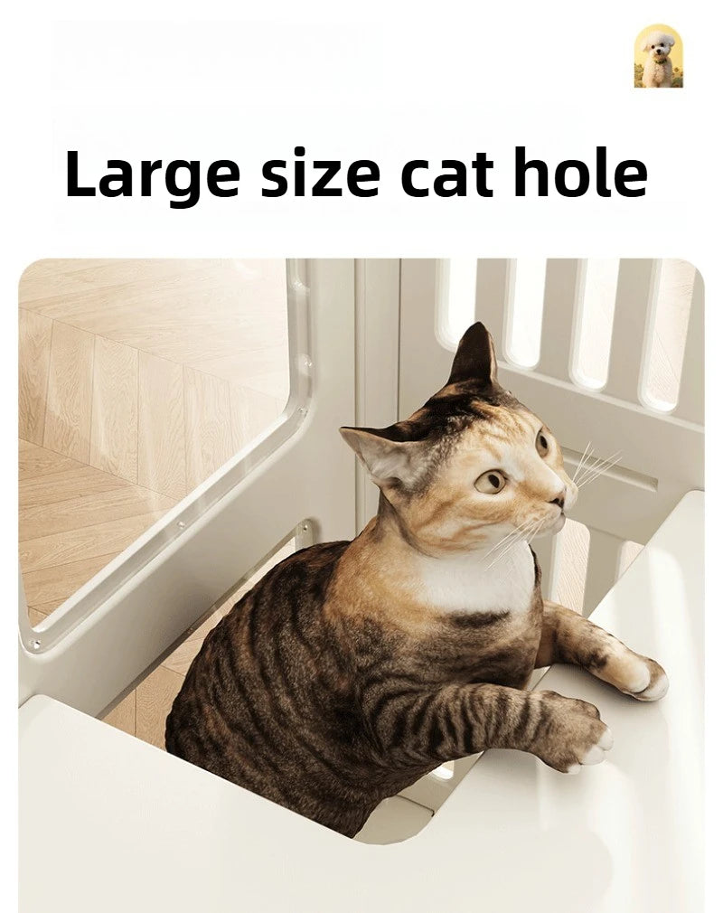 Portable Interactive Dog House Indoor Waterproof Large Dog Crate Comfortable Dog Kennel 360 ° Universal Wheel Pet Products