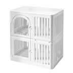 Portable Interactive Dog House Indoor Waterproof Large Dog Crate Comfortable Dog Kennel 360 ° Universal Wheel Pet Products